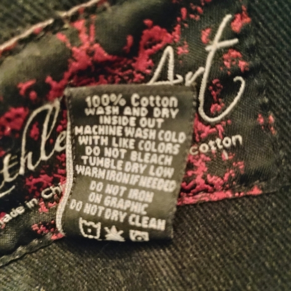 Ruthless Art Print Vintage Denim Jacket - Picture 16 of 16